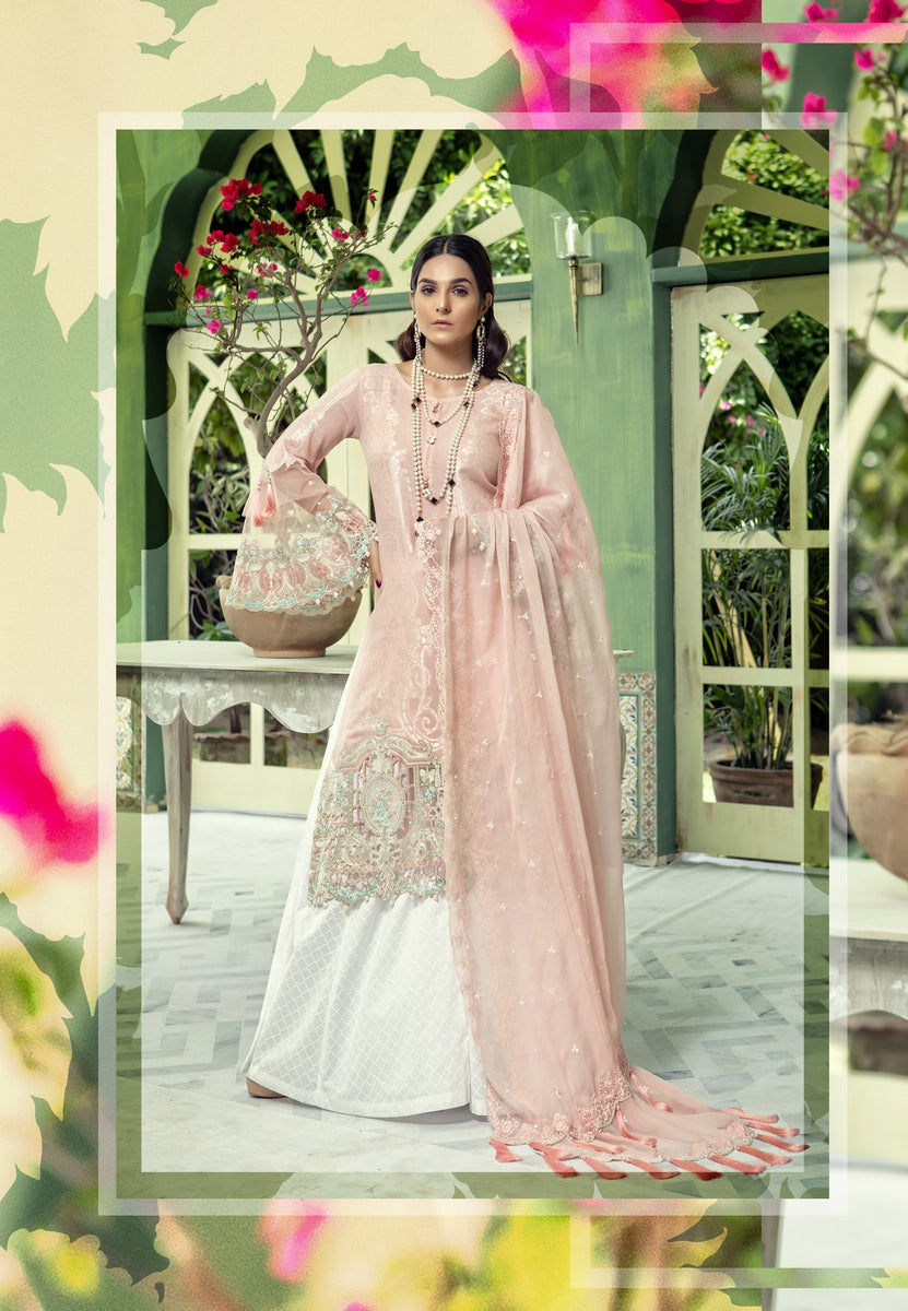 MARIA.B. Eid Lawn Collection 2018 D502 Pastel Pink YourLibaas