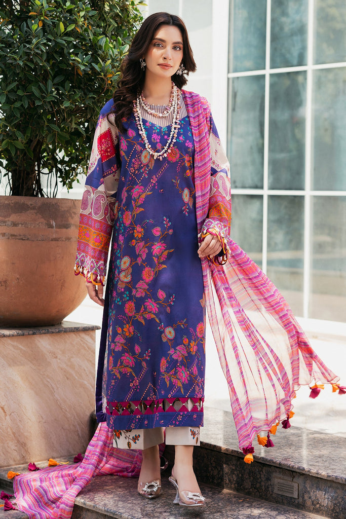 Charizma CPrints – Printed Lawn Shirt with Chiffon Dupatta and Trouser CP4-42