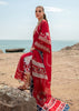 Crimson X Saira Shakira Luxury Lawn 2024 – Stars of Fire - Flame red