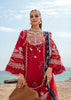 Crimson X Saira Shakira Luxury Lawn 2024 – Stars of Fire - Flame red