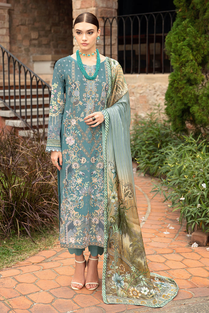 Ramsha Riwayat Luxury Lawn With Silk Dupatta – Y-907