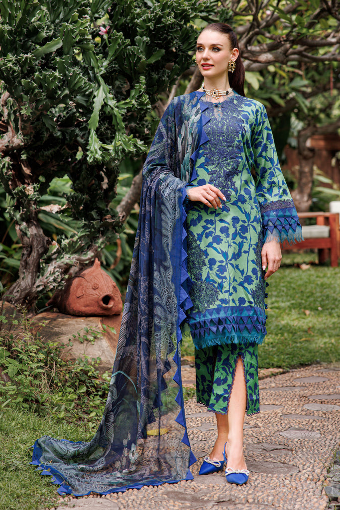 Jade Flora Cotton Satin 3PC Suit – 20268