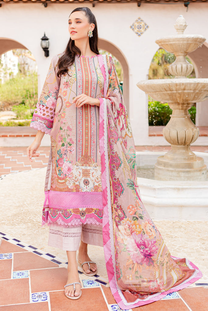 Jade Urbane 3PC Lawn Collection – 20541B PINK