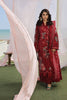 Maryam Hussain Festive Luxury Lawn – Crimson