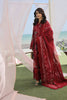 Maryam Hussain Festive Luxury Lawn – Crimson