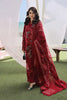 Maryam Hussain Festive Luxury Lawn – Crimson