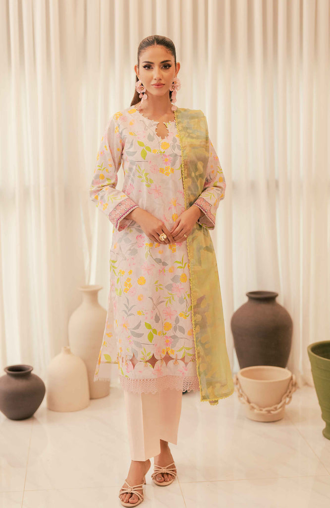 Al Zohaib Sunshine Bloom Cotton Silk – SCS-24-03