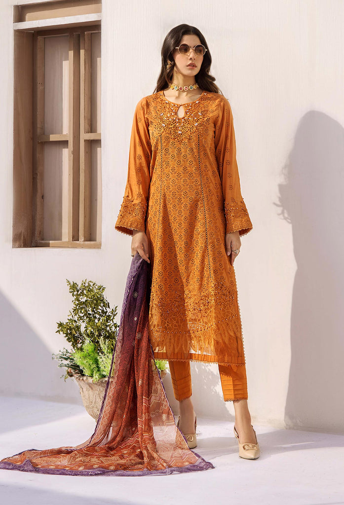 Adan's Libas Rumi Schiffli Embroidered Lawn – D-6