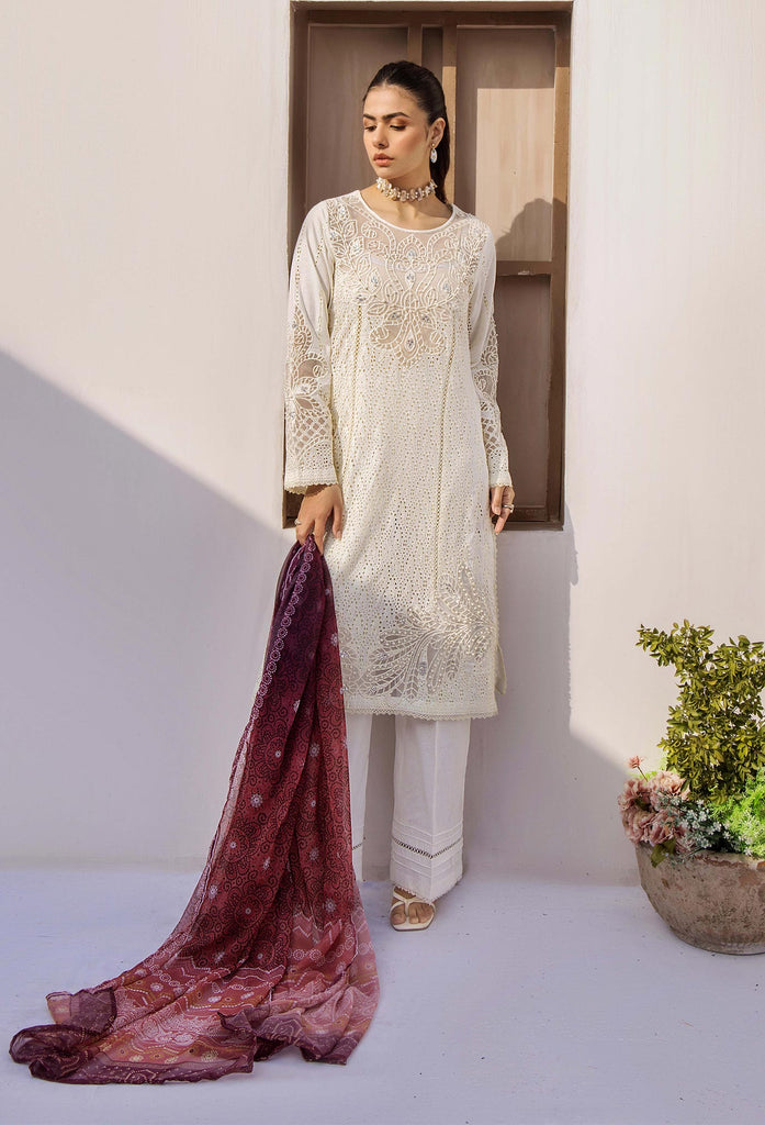 Adan's Libas Rumi Schiffli Embroidered Lawn – D-5