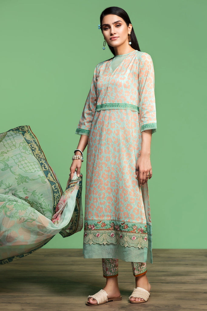 Nishat Linen Lawn – 3 Piece - Printed Suit - 42001066-R