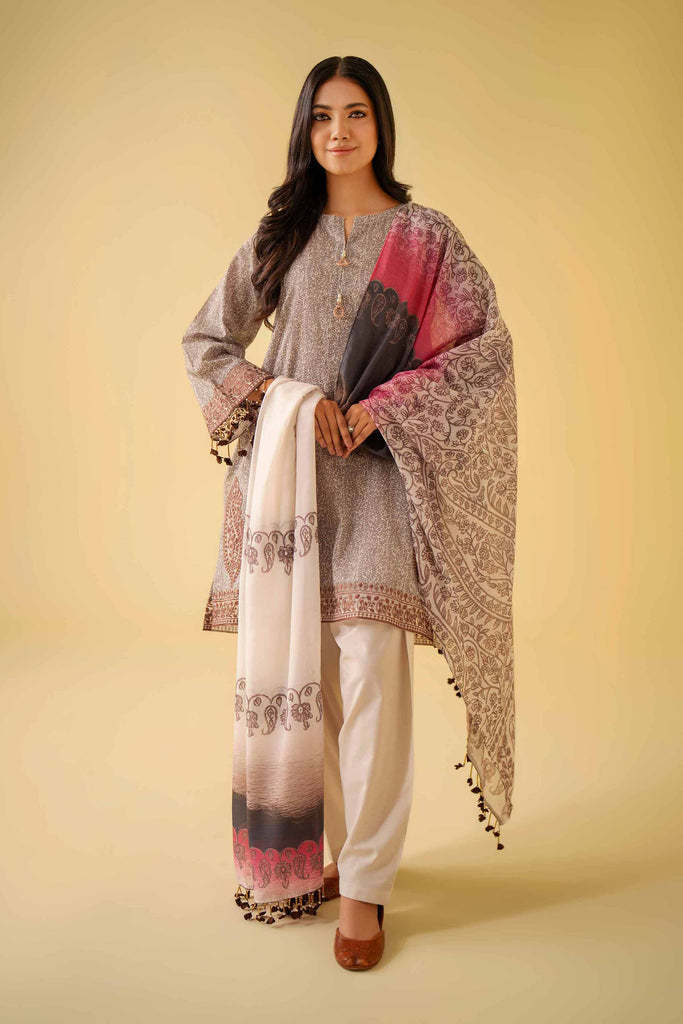 Nishat Linen Spring/Summer Lawn – 2 Piece - Printed Embroidered Suit - 42401568