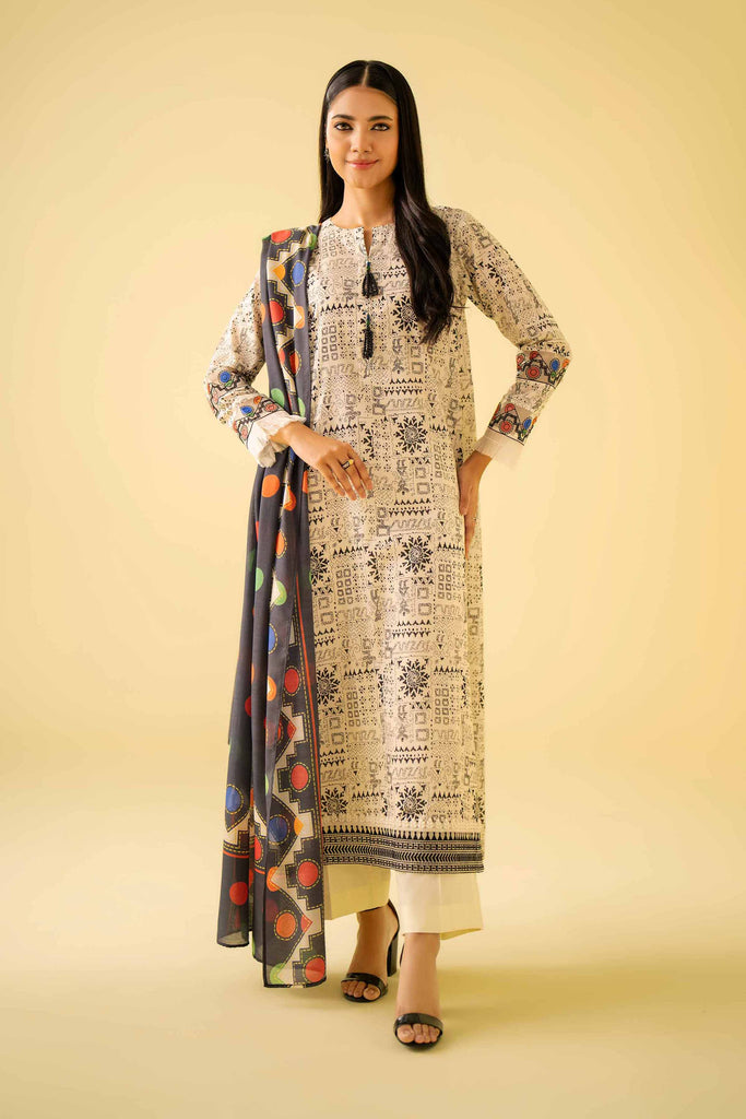 Nishat Linen Spring/Summer Lawn – 2 Piece - Printed Embroidered Suit - 42401573