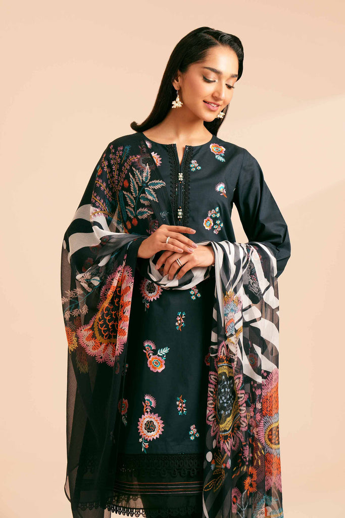 Nishat Linen Spring/Summer Lawn – 3 Piece - Embroidered Suit - 42401689