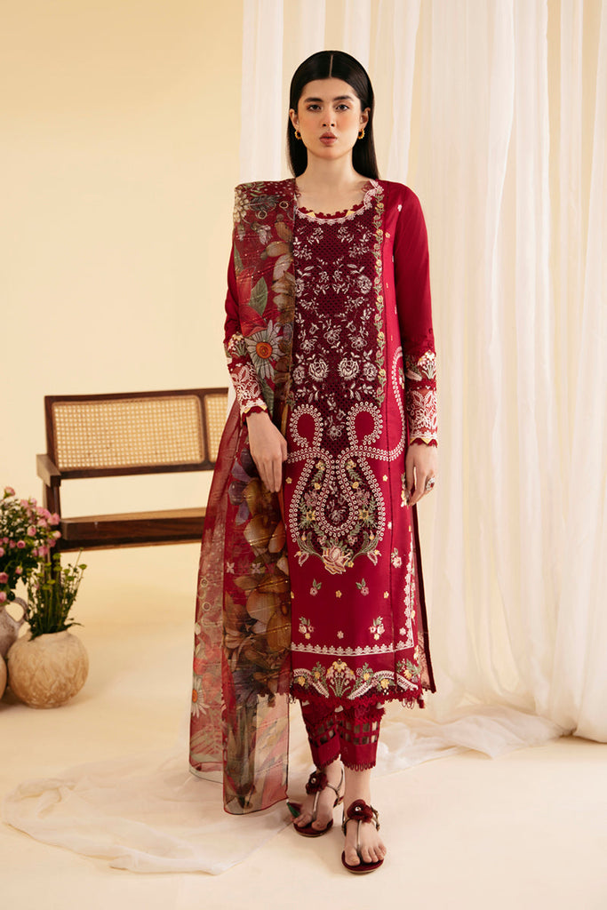 Qalamkar Qlinekari Chikankari Lawn – SQ-04  LARMINA