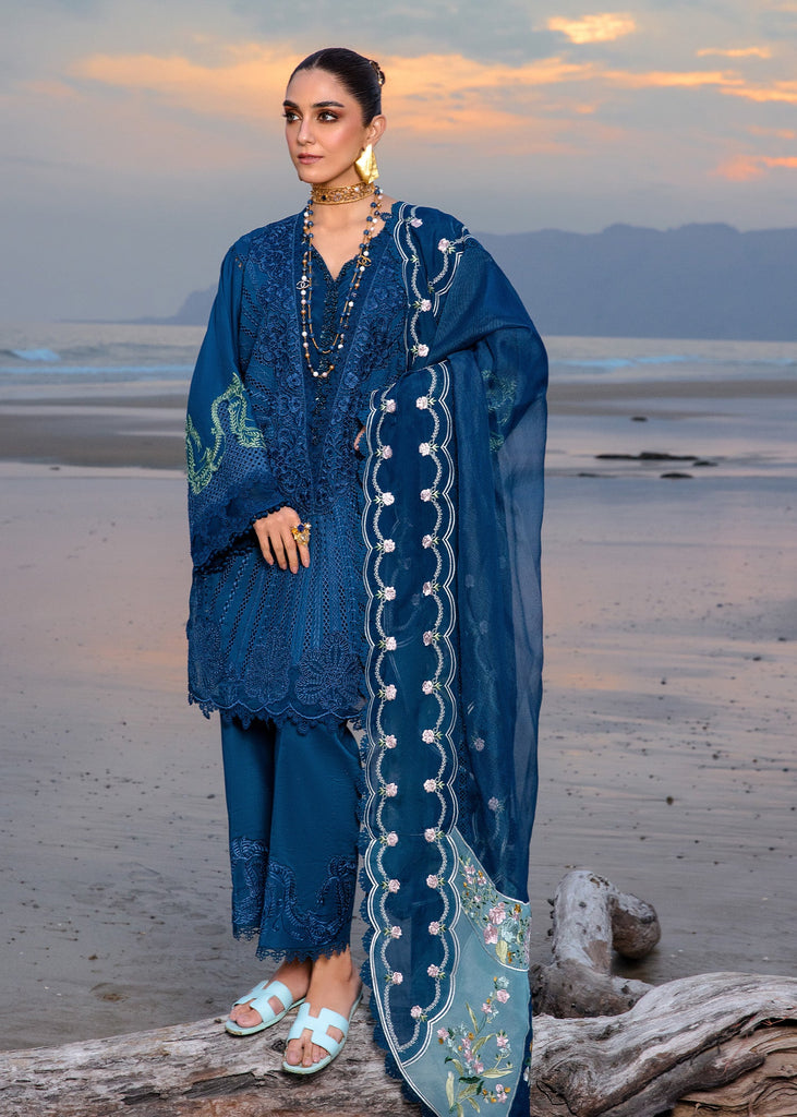 Crimson X Saira Shakira Luxury Lawn 2024 – Ulysses - Midnight