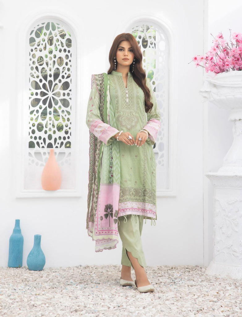 Regalia Embroidered Cutwork Lawn Collection 2024 – RE-6