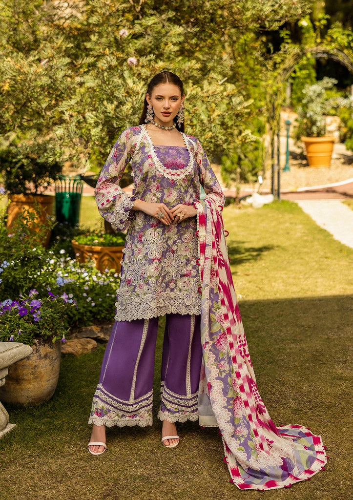 Elaf Prints Chikankari Lawn – ELK-02A PERIWINKLE