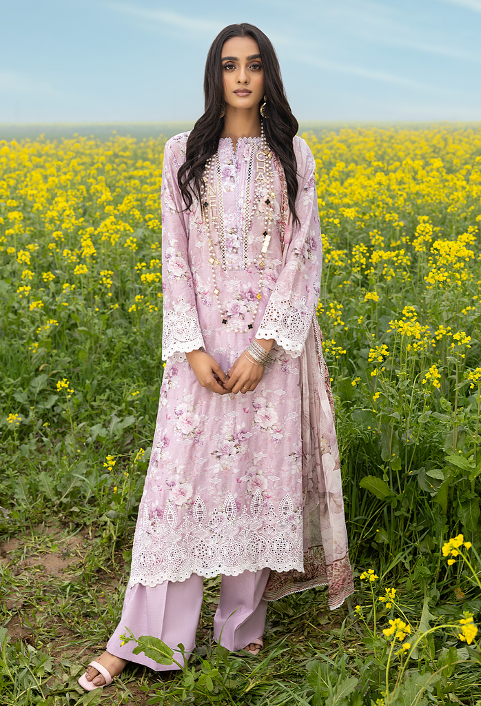 Adan's Libas Sarsoon Lawn Collection – Soft Mauve