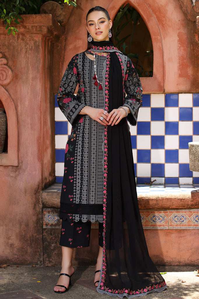 Charizma Print Melody – Printed Lawn with Embroidered Chiffon Dupatta PM4-35