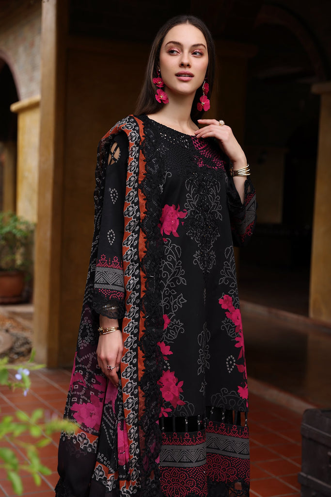 Charizma Rang-e-Bahar – Embroidered Lawn Shirt with Embroidered Chiffon Dupatta and Trouser DSRB4-06