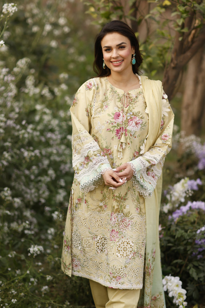 Manara by Maria Asif Baig - Vintage Flora Lawn Collection – SABA