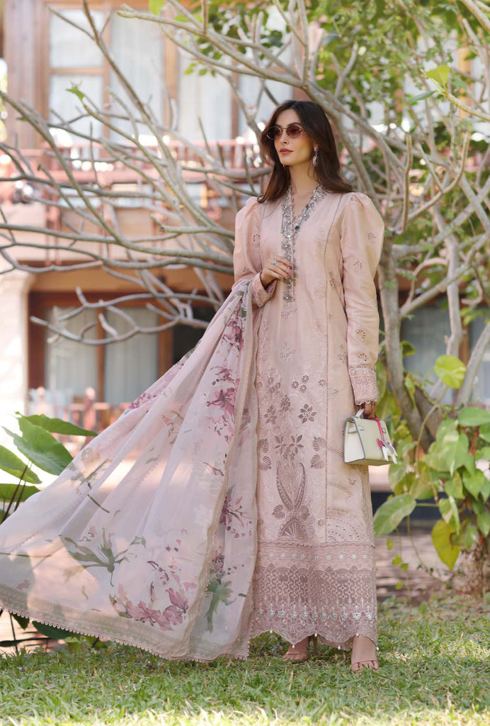 Saadia Asad Noor Eid Luxury Laserkaari Lawn – D6-B