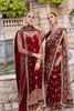 Noor Kaani Luxe Handmade Formals – D5 Maroon Saree