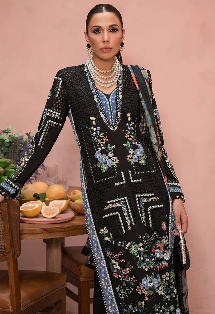 Afrozeh The Painted Garden Festiive Eid Lawn – Midnight Muse