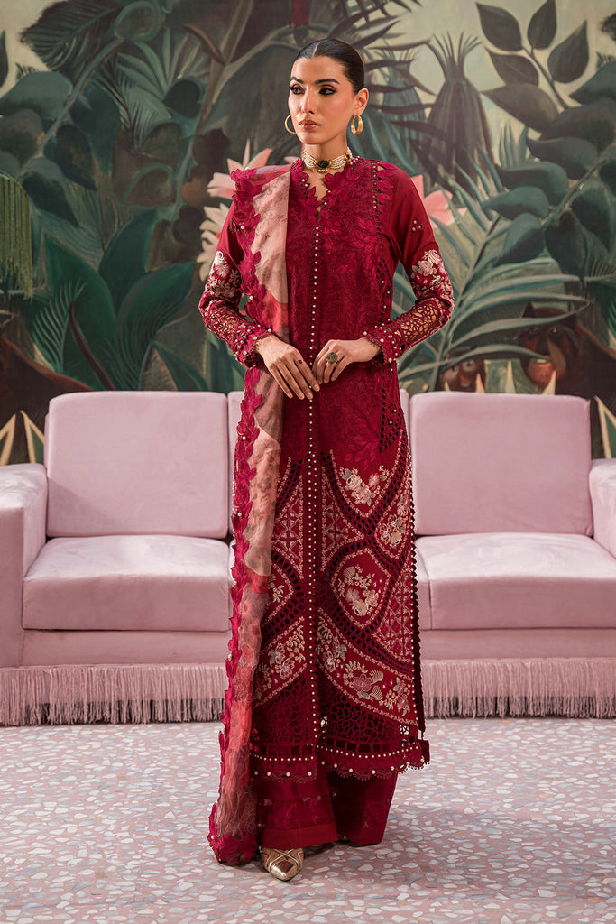 Afrozeh The Painted Garden Festiive Eid Lawn – Dahlia Dusk