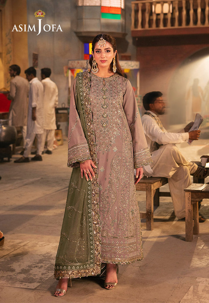 Asim Jofa Chamkeeli Festive Formals – AJKK-08 Embroidered Twisted Silk