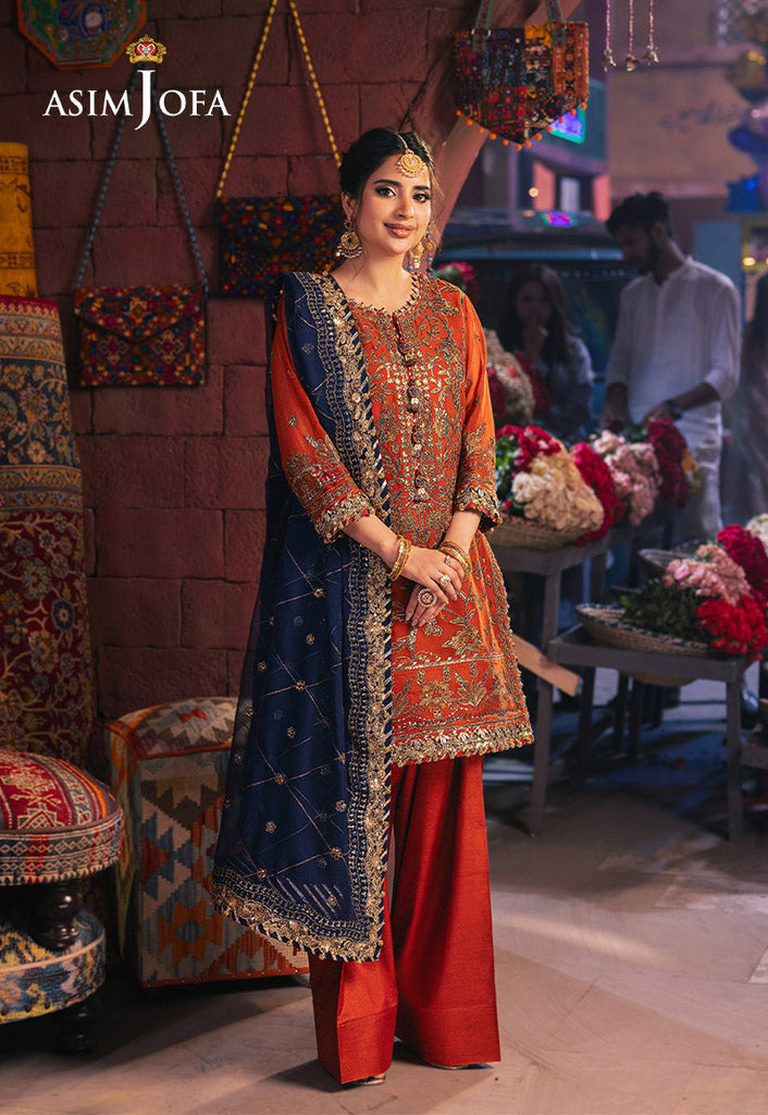 Asim Jofa Chamkeeli Festive Formals – AJKK-10 Embroidered Chiffon