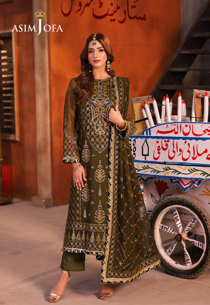 Asim Jofa Chamkeeli Festive Formals – AJKK-16 Embroidered Chiffon