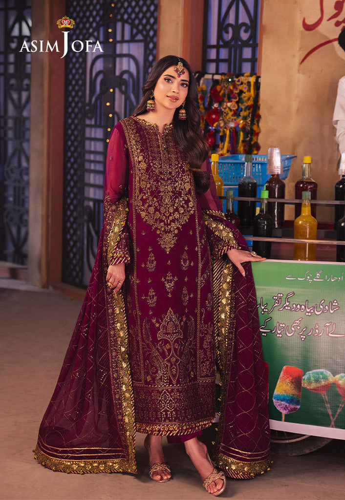 Asim Jofa Chamkeeli Festive Formals – AJKK-18 Embroidered Chiffon