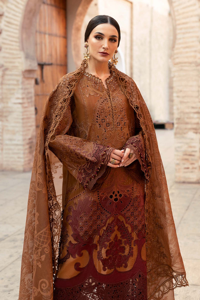 MARIA.B Luxury Lawn – Embroidered Paper Cotton Suit | D-2501-B