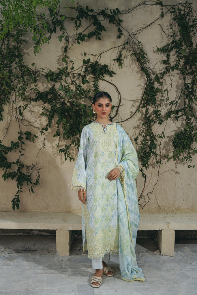 Aabyaan Shezlin Chikankari Lawn – MAYA (AF-08)