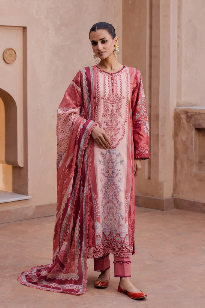 Aabyaan Shezlin Chikankari Lawn by Qalamkar – RUBAB (AS-13)