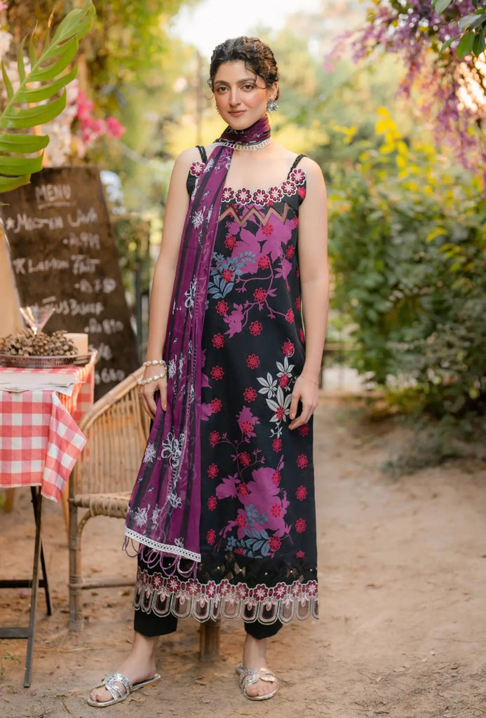 Asifa & Nabeel Gulkari Summer Lawn – Pale Rose (GKL-01)