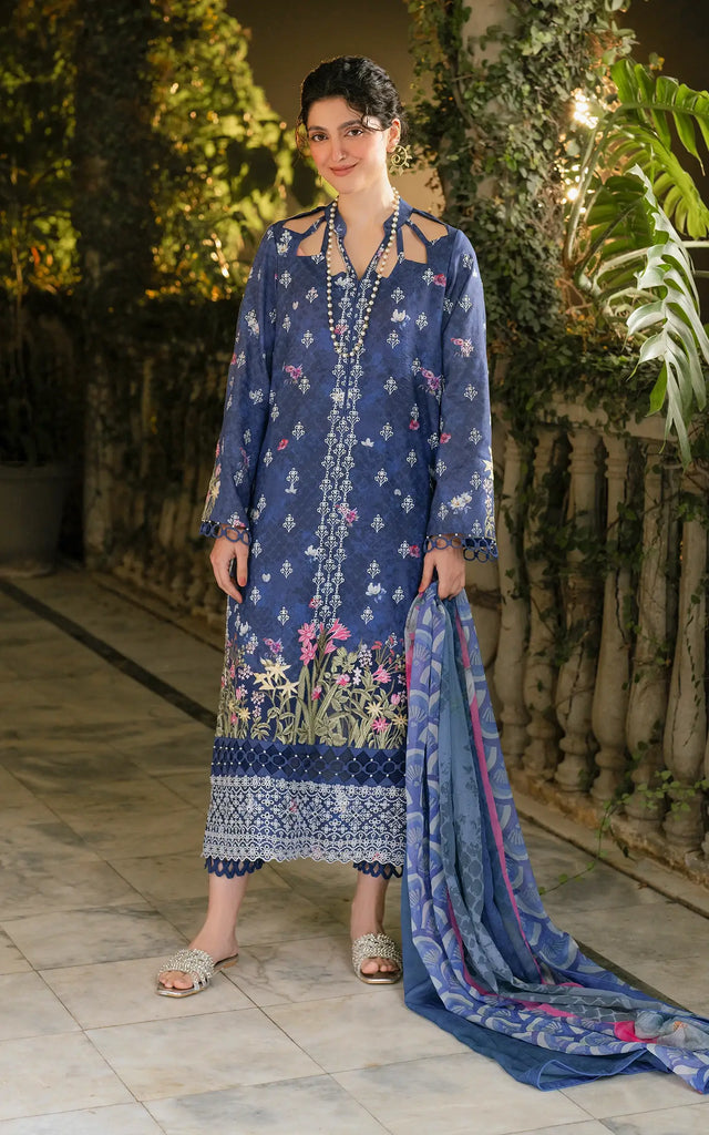 Asifa & Nabeel Gulkari Summer Lawn – Azure Whisper (GKL-05)