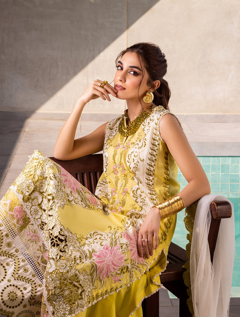 Saira Rizwan X Maya Ali Luxury Lawn Collection 2024 – TIFFANY - SRLL24-03