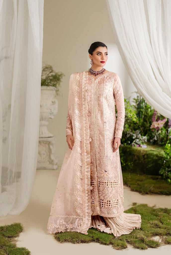 Zoya & Fatima Reem Festive Formals - 4PC Embroidered & Handwork Raw Silk – ESRA