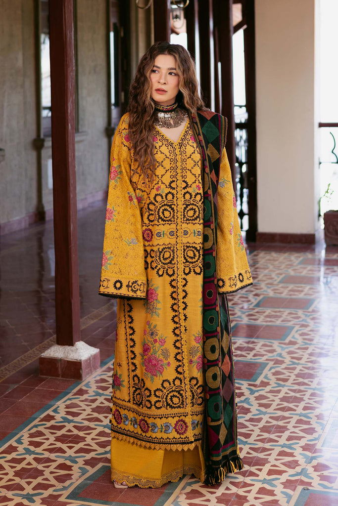 Maryam Hussain Luxe Winter Edition with Shawl – Hazel