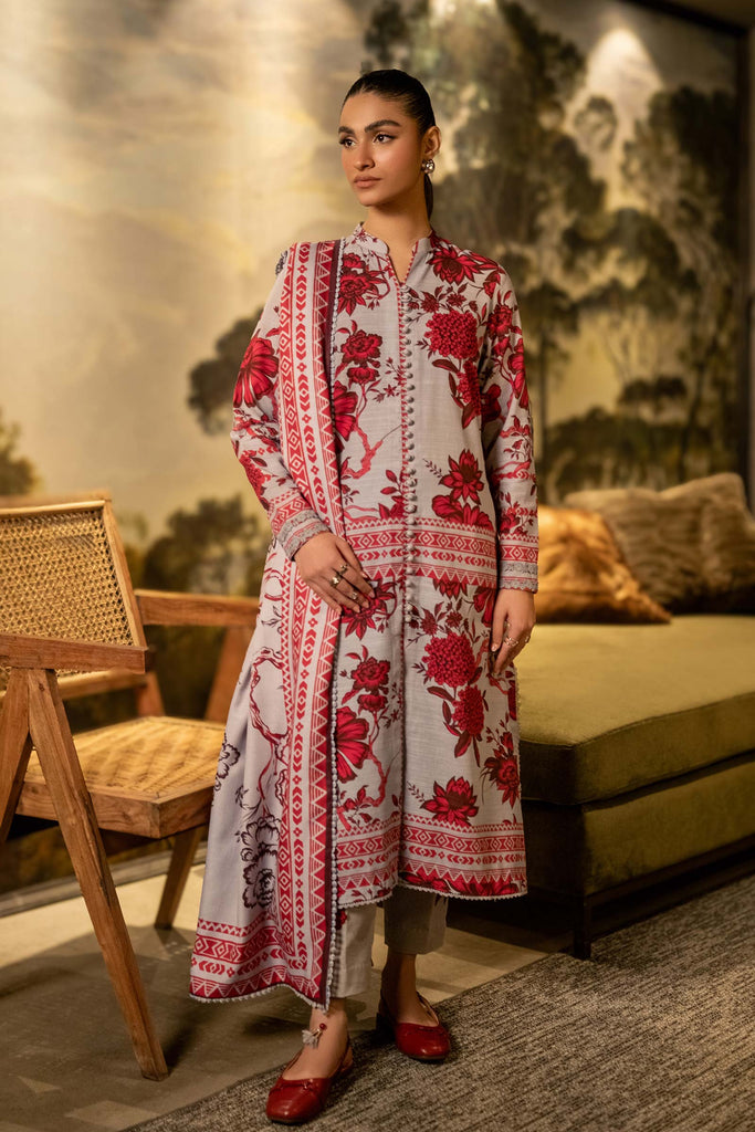 MARIA.B MBasics Winter Edition – Printed Khaddar Suit | 503-A