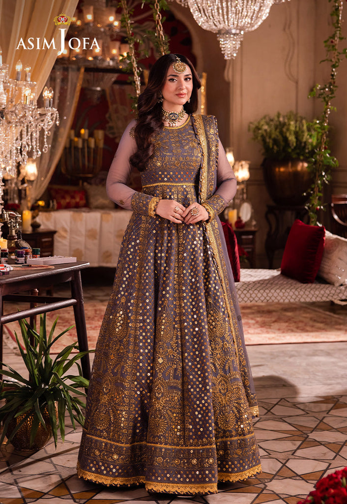 Asim Jofa Chandni Raatein Formals – AJCR-10 Embroidered Net