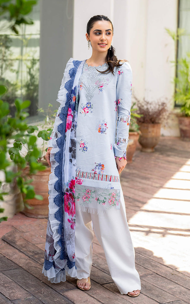 Asifa & Nabeel Meraki Lawn – Pankh MK-03