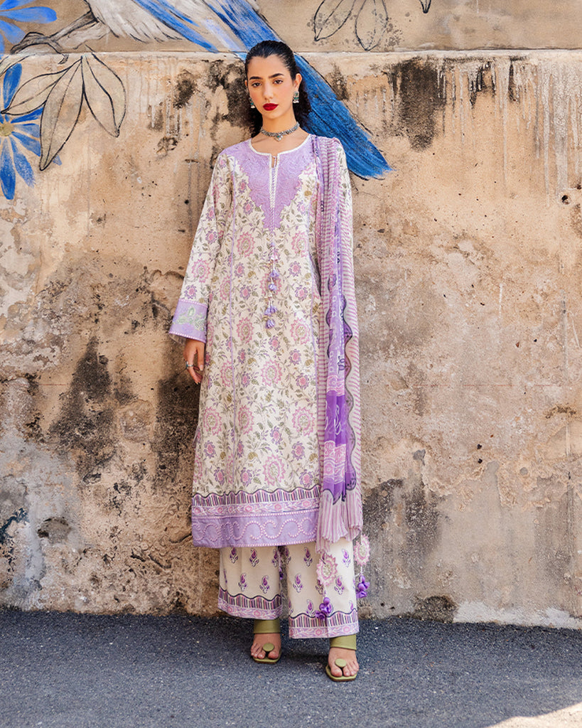 Roheenaz Taneez Block Print Lawn – Kiana