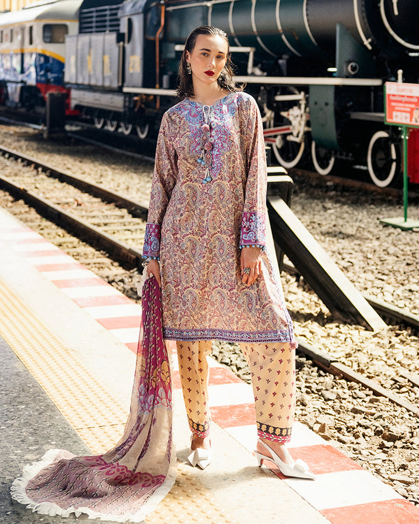 Roheenaz Taneez Block Print Lawn – Sahar