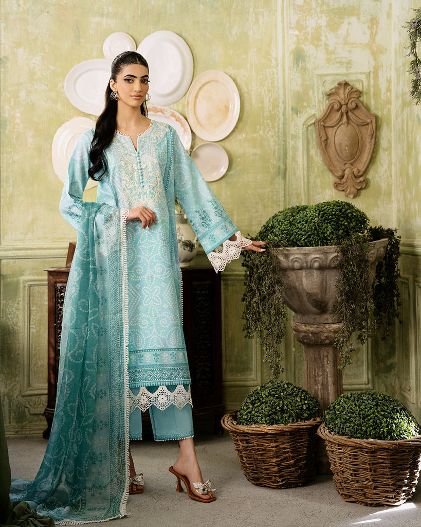 Roheenaz Flora Printed Lawn – Mirage