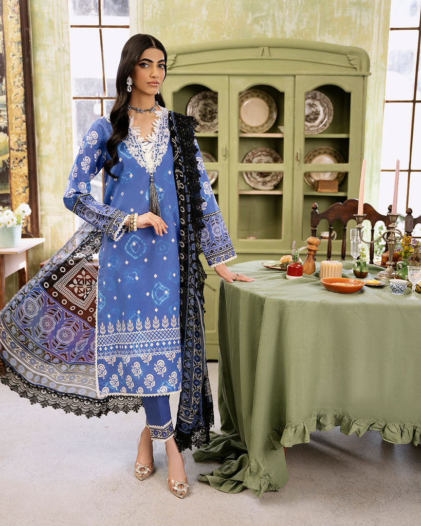 Roheenaz Flora Printed Lawn – Ember