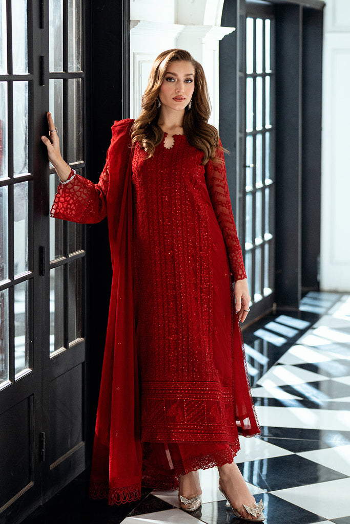 Azure Ensembles Luxury Eid Chiffon Formals – Ruby Rose