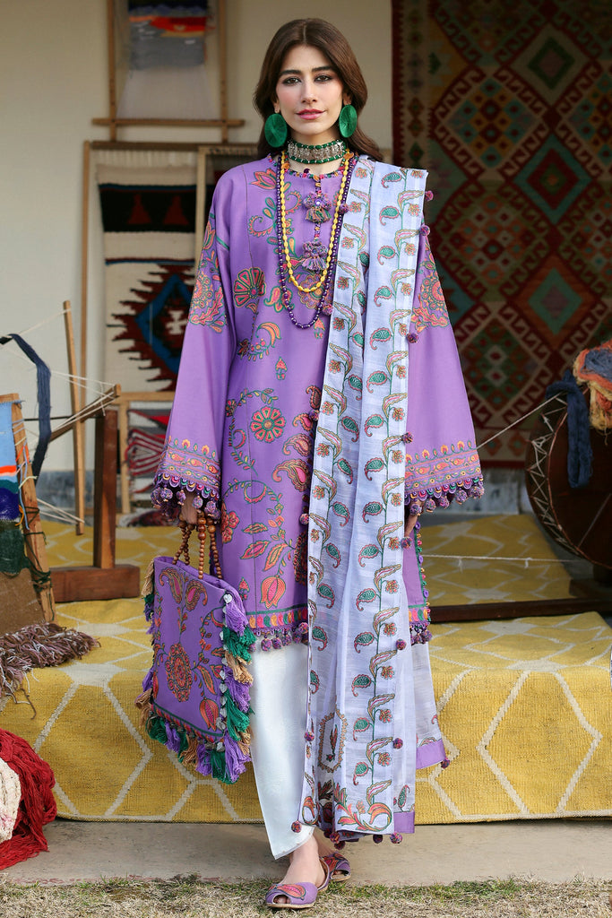 Zaha Neelum Luxury Lawn – ZARIAH (ZL25-09 A)